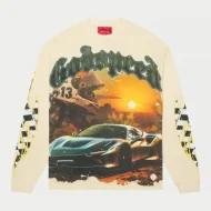 God Speed GS OG Logo Sunset Drift SweatShirt Bone