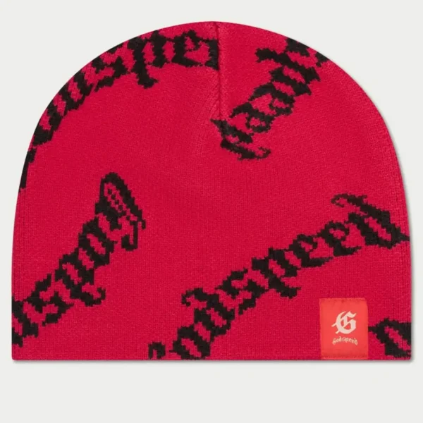 God Speed OG Logo Red Beanie