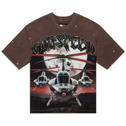 Godspeed GSGodspeed GS OG Logo Airstrike T-Shirt Brown OG Logo Airstrike T-Shirt Brown