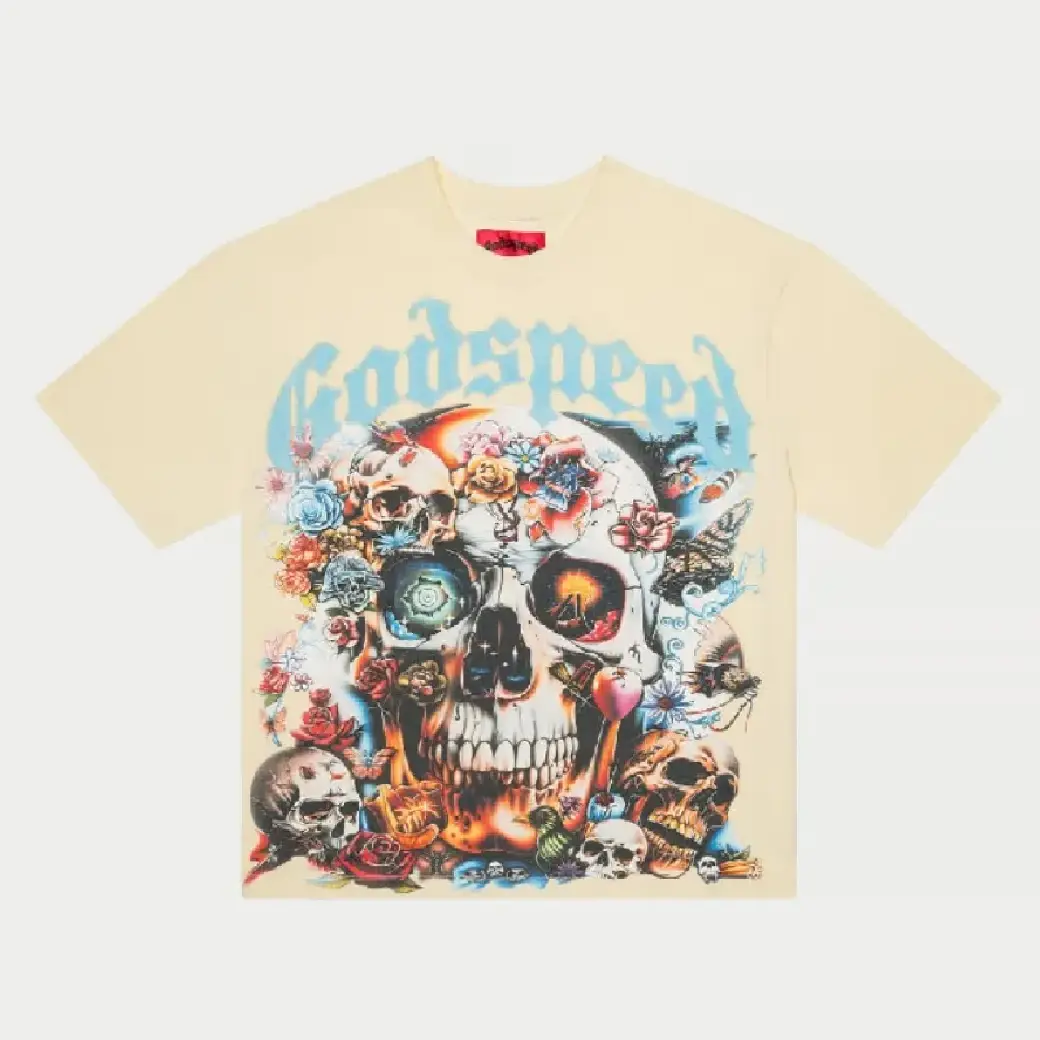 Godspeed GS OG Logo Bone T-Shirt Godspeed GS OG Logo Bone T-Shirt