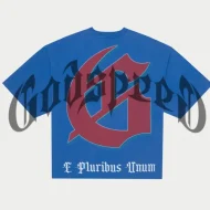 Godspeed GS OG Logo Checkmate T-Shirt Blue
