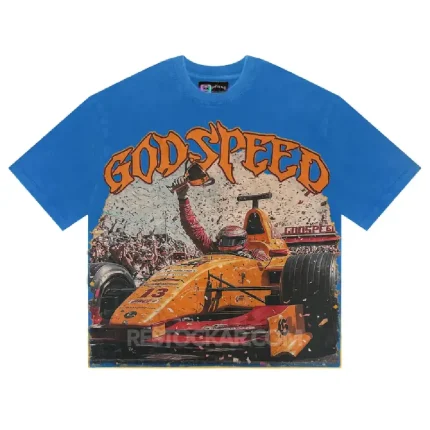 Godspeed GS OG Logo F1 Finish Line Tee Blue