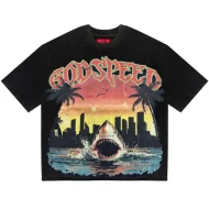 Godspeed GS OG Logo Miami Exclusive Shark Black T-Shirt