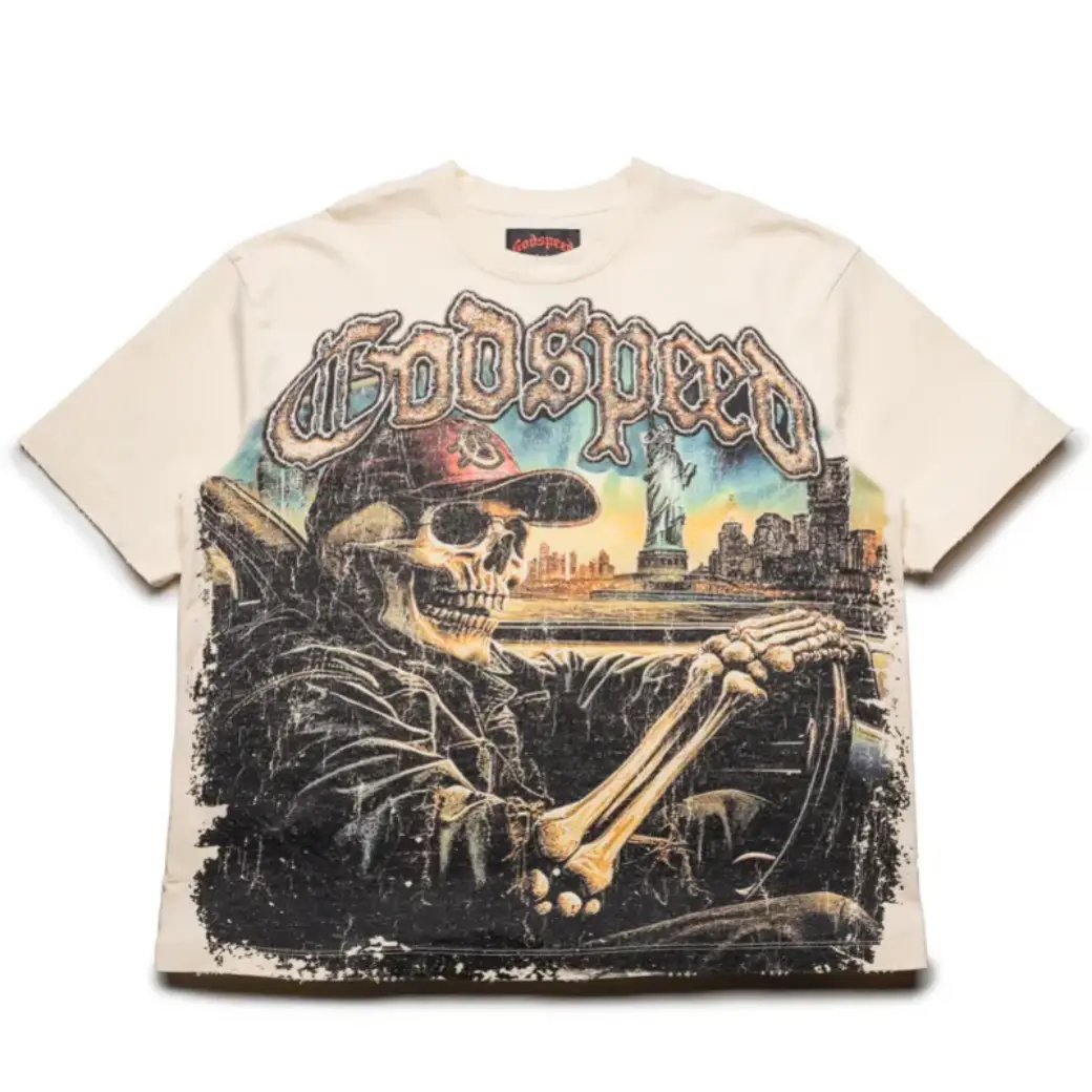 Godspeed GS OG Logo Sightseeing Tee Bone Godspeed GS OG Logo Sightseeing Tee Bone