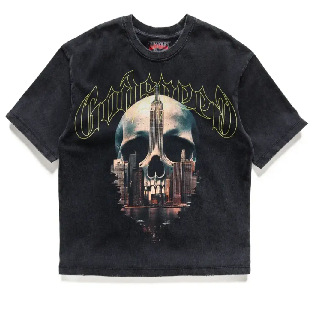 Godspeed GS OG Logo Skyline Tee Black Godspeed GS OG Logo Skyline Tee Black