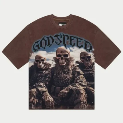 Godspeed GS OG Logo Squadron T-Shirt Brown