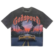 Godspeed GS OG Logo Sunset Blvd Tee Grey
