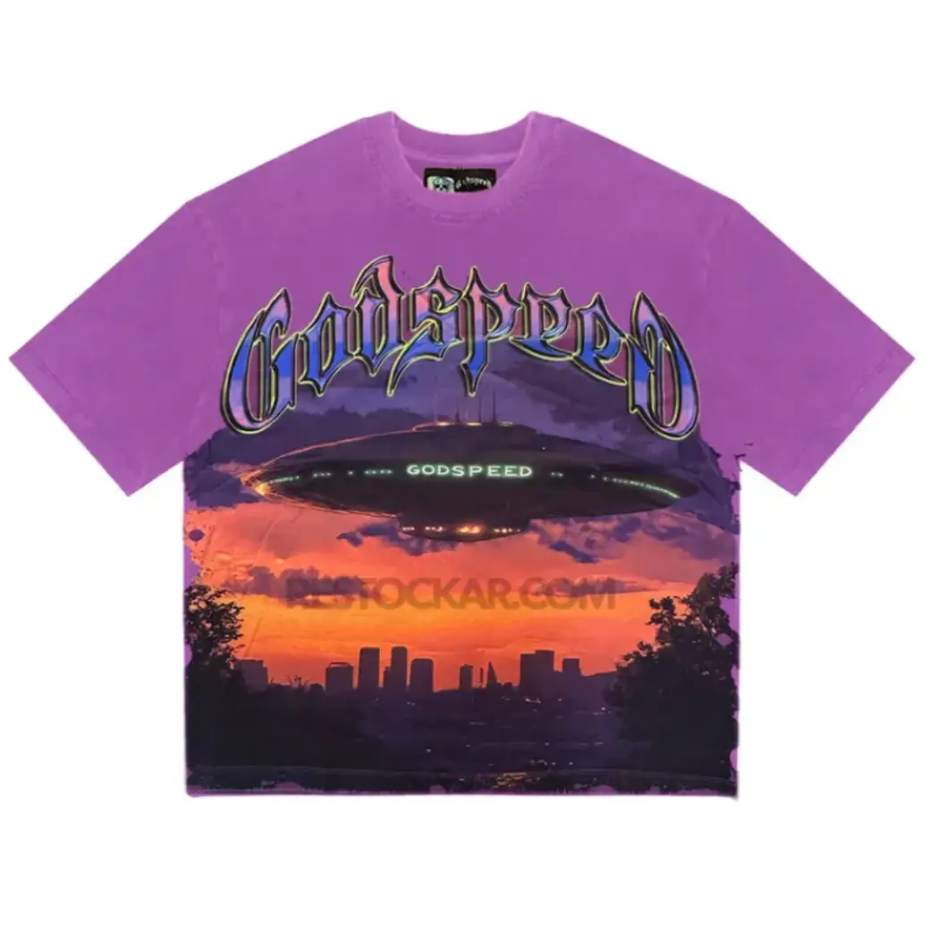 Godspeed GS OG Logo U.A.P Purple Wash Tee Godspeed GS OG Logo U.A.P Purple Wash Tee