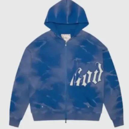 Godspeed GS OG Logo V2 Zip- Up Hoodie Blue