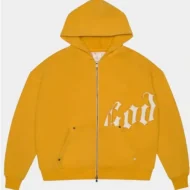 Godspeed GS OG Logo V2 Zip-Up Hoodie Yellow