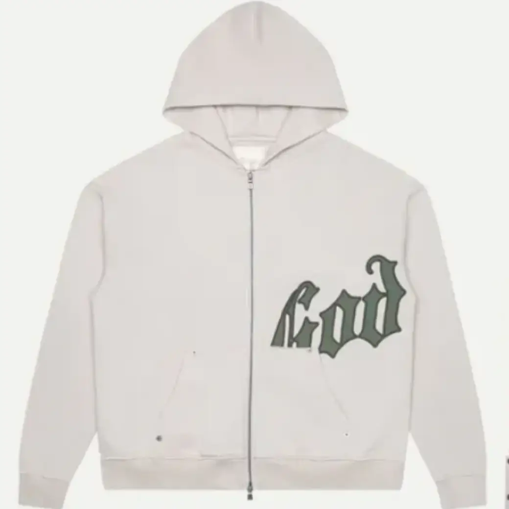 Godspeed GS OG Logo Zip-Up Hoodie White Godspeed GS OG Logo Zip-Up Hoodie White