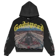 Godspeed Long Lonely Road Pullover Hoodie Black