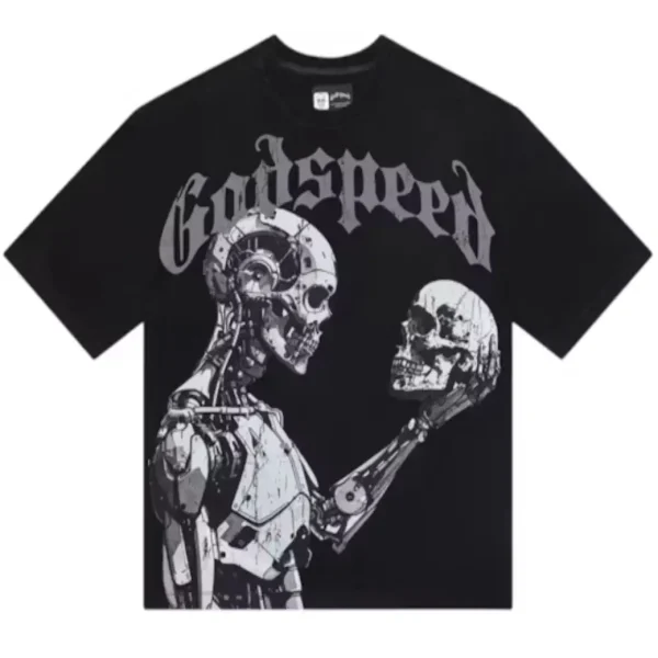 Godspeed Mankind vs AI III T-Shirt Black_Grey