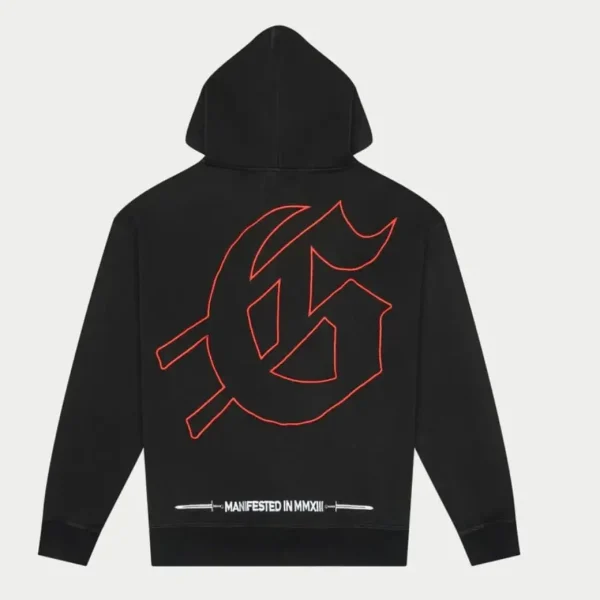 Godspeed Mankind vs Ai Embroidered Hoodie Black (1)