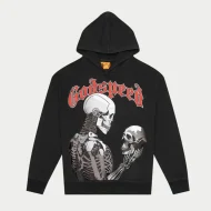Godspeed Mankind vs Ai Embroidered Hoodie Black