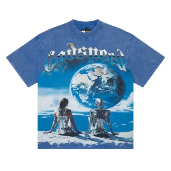 Godspeed OG Logo Artificial Love T-Shirt Blue