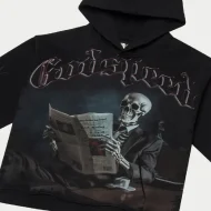 Godspeed OG Logo Black Monday Hoodie Grey Wash