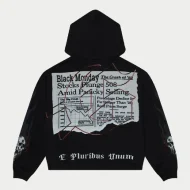 Godspeed OG Logo Black Monday Hoodie Grey Wash