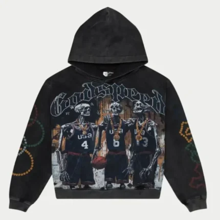Godspeed OG Logo Dream Team 24 Hoodie Black Wash