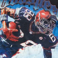 Godspeed OG Logo Endzone Tee Navy Wash