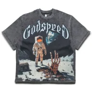 Godspeed OG Logo First Contact Grey Wash Tee