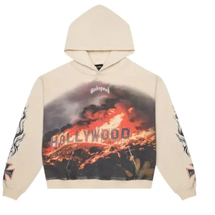 Godspeed OG Logo Hollywood Infermo Hoodie Bone