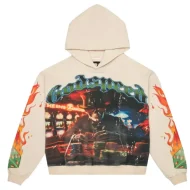 Godspeed OG Logo Life’s A Gamble Bone Wash Hoodie