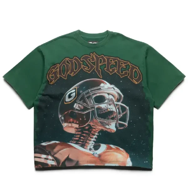 Godspeed OG Logo Morale Tee T-Shirt Green