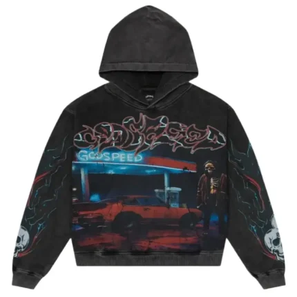 Godspeed OG Logo Pitstop Pullover Hoodie Black