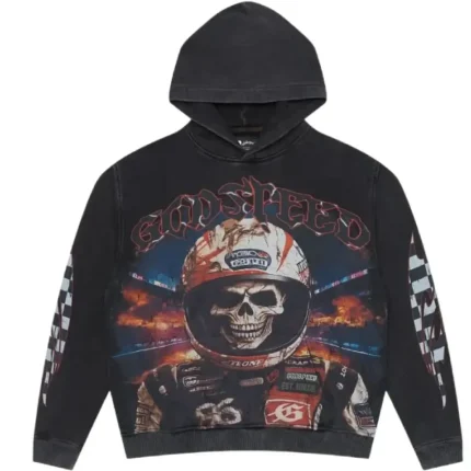 Godspeed OG Logo Racer Goldie Hoodie Black