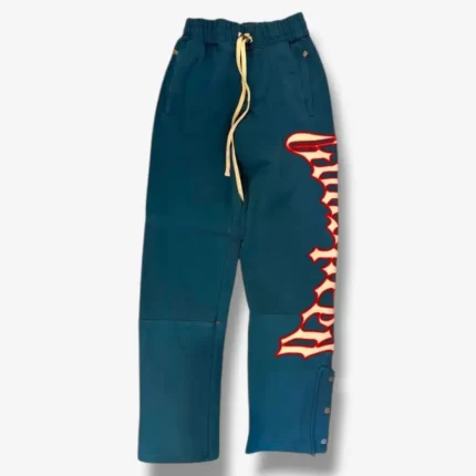 Godspeed OG Logo V2 Deep Water_Red SweatPants