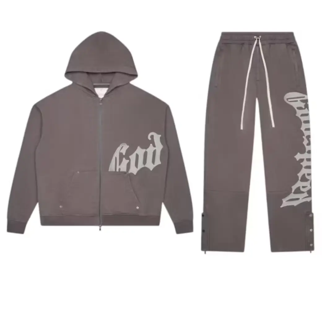 Godspeed OG Logo V2 Sweatsuit Stone Grey