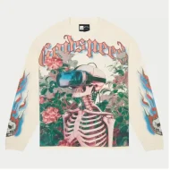 Godspeed OG Logo Vision Flowers Thermal SweatShirt