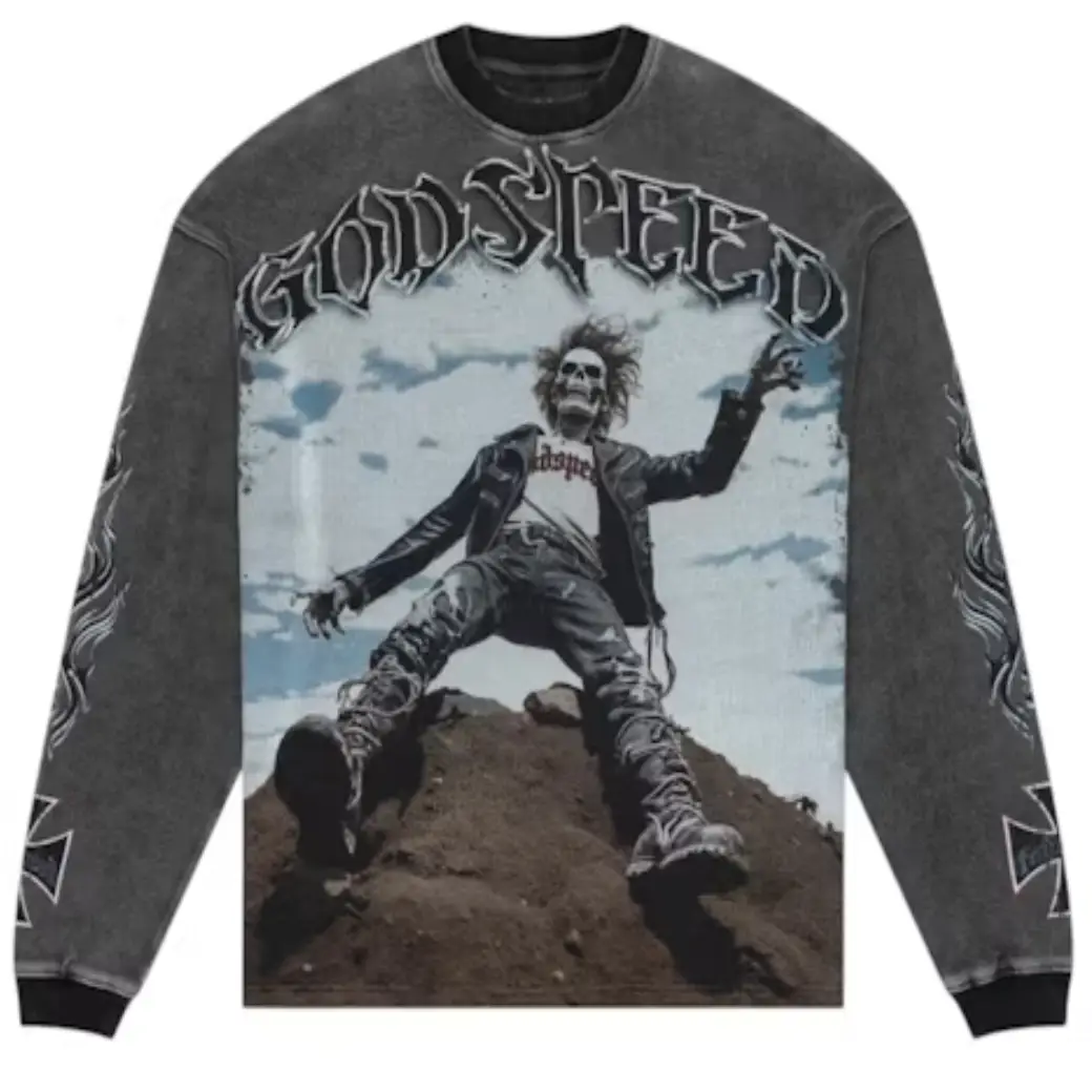Godspeed Rocker L_S Tee Grey Wash