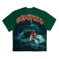 Godspeed Sea Sick Crew Neck T-Shirt Green