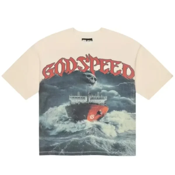 Godspeed Sea Sick T-Shirt Bone