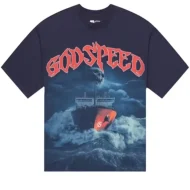 Godspeed Sea Sick T-Shirt Navy