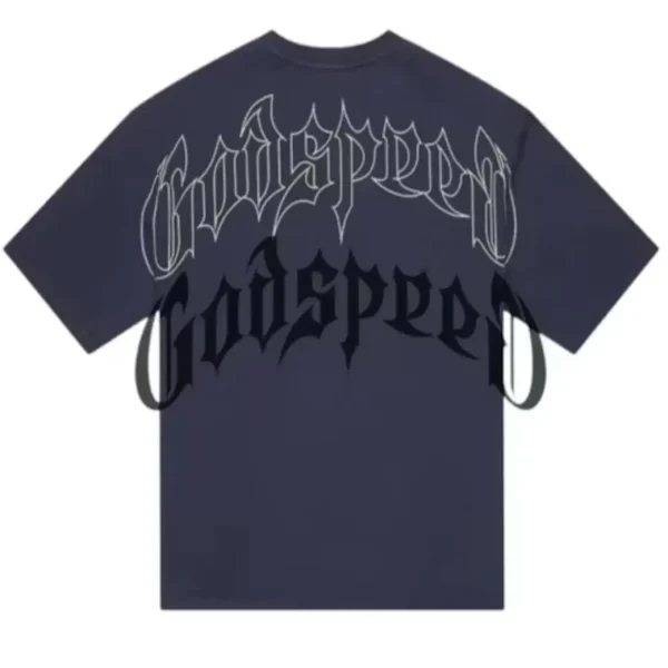 Godspeed Skyline T-Shirt Navy Wash